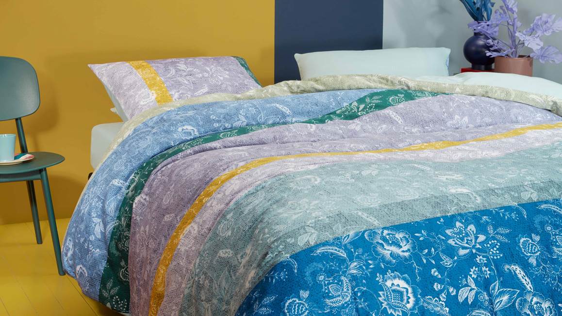 Oilily Blooming Stripe dekbedovertrek