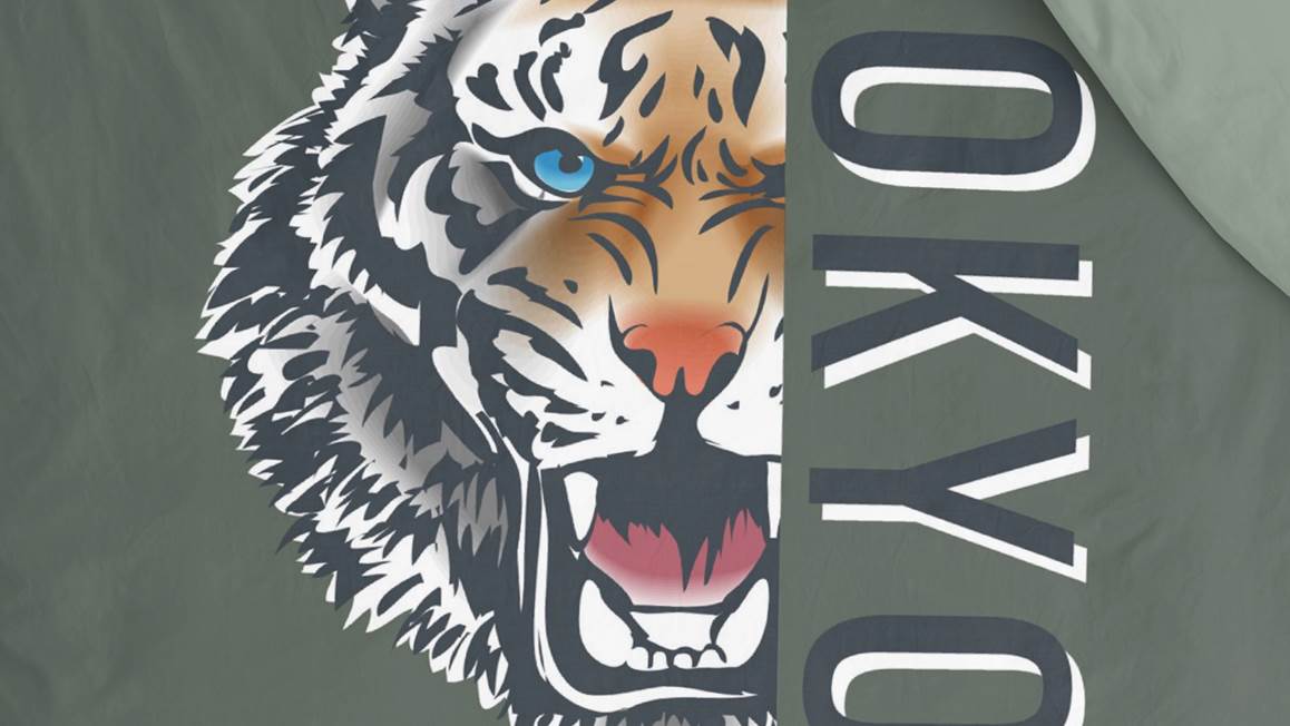 Byrklund Tokyo Tiger dekbedovertrek