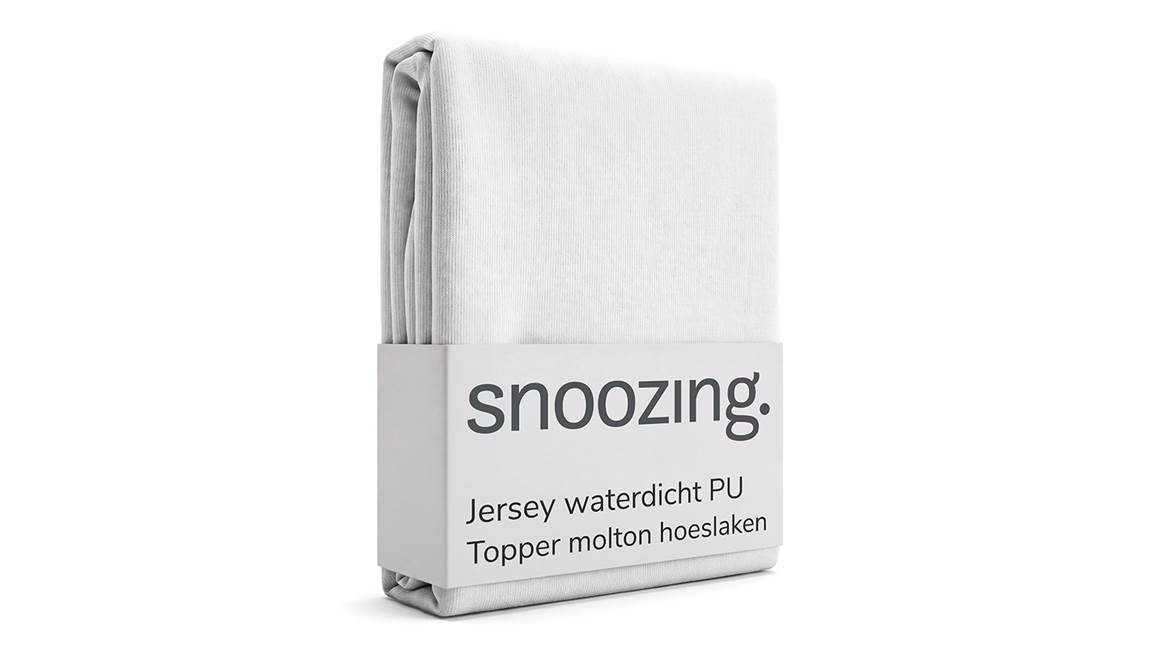 Snoozing jersey waterdicht PU topper molton hoeslaken