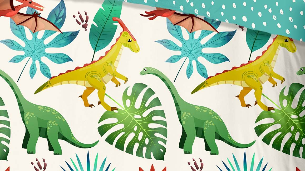 Good Morning Dinos dekbedovertrek