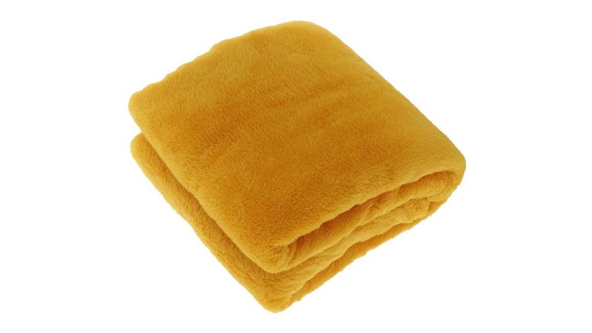 Unique Living fleece plaid - Yellow -