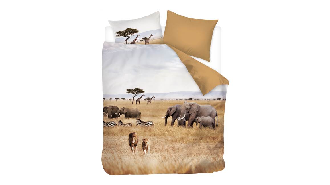 Snoozing African Animals dekbedovertrek