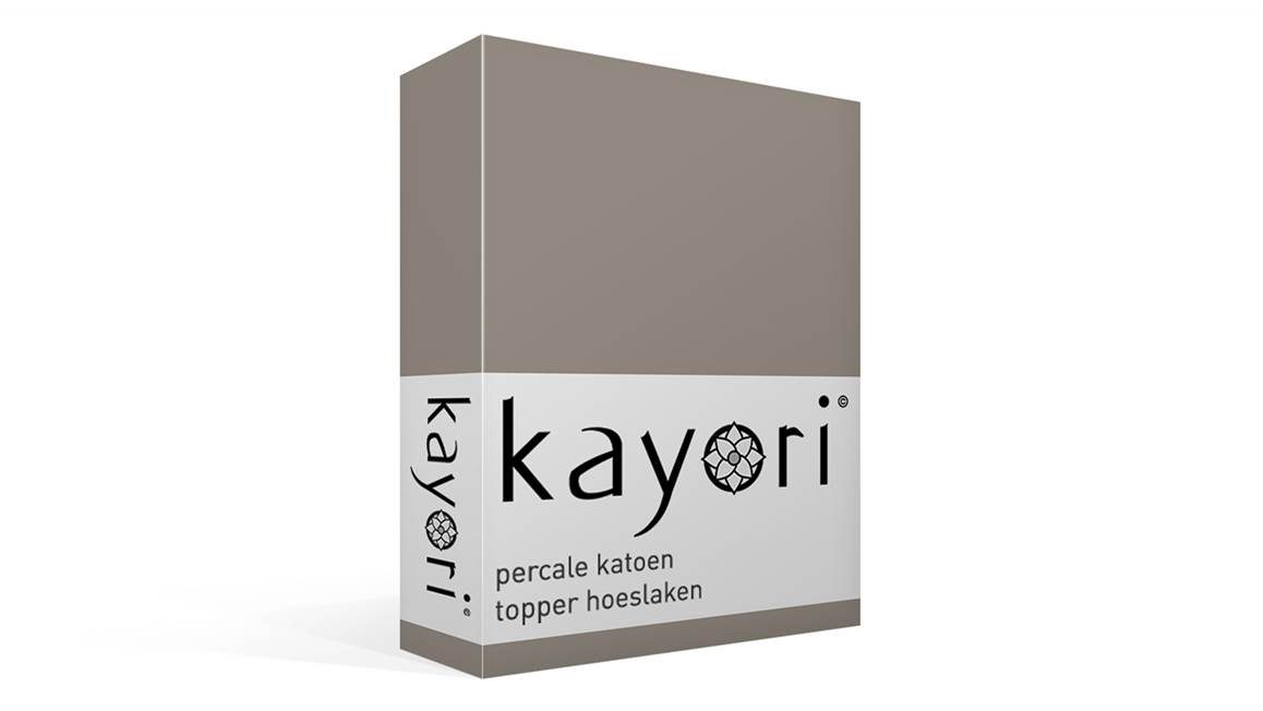 Kayori Shizu percale katoen topper hoeslaken