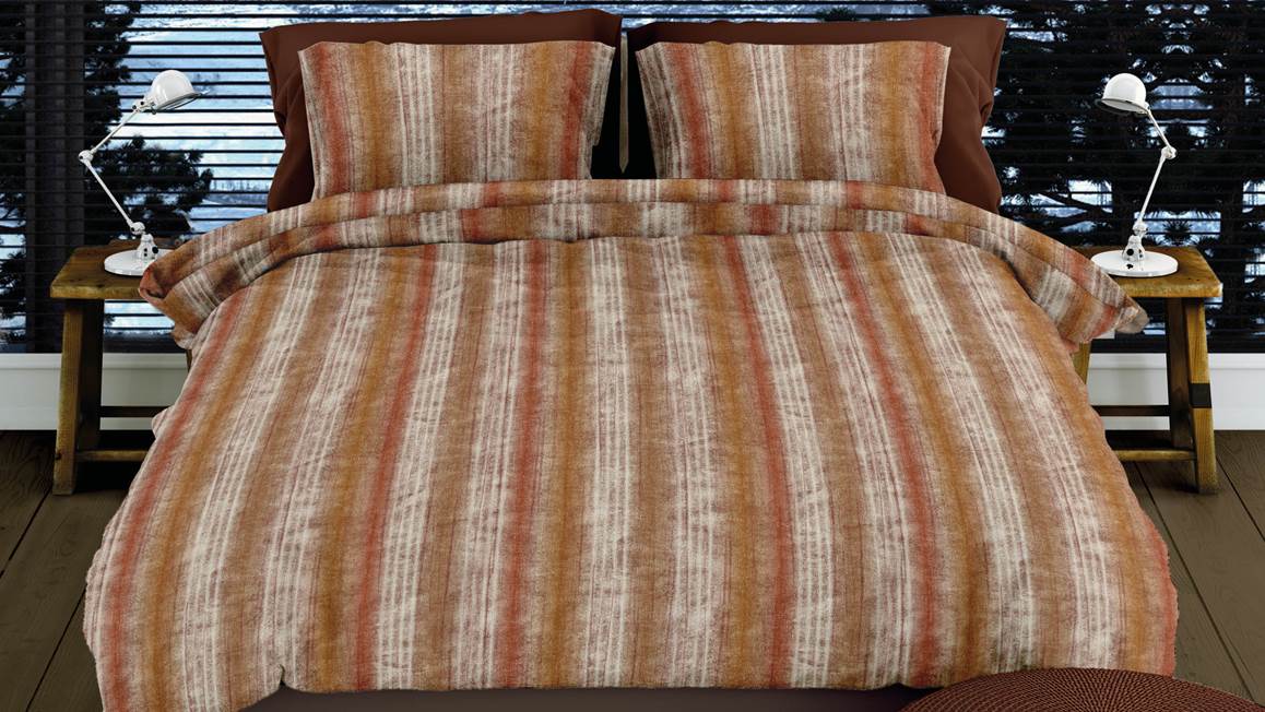 Romanette Kevin flanel dekbedovertrek