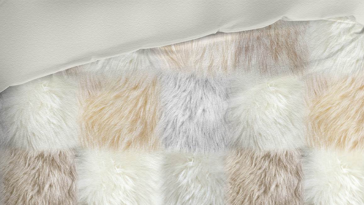 Romanette Fur flanel dekbedovertrek
