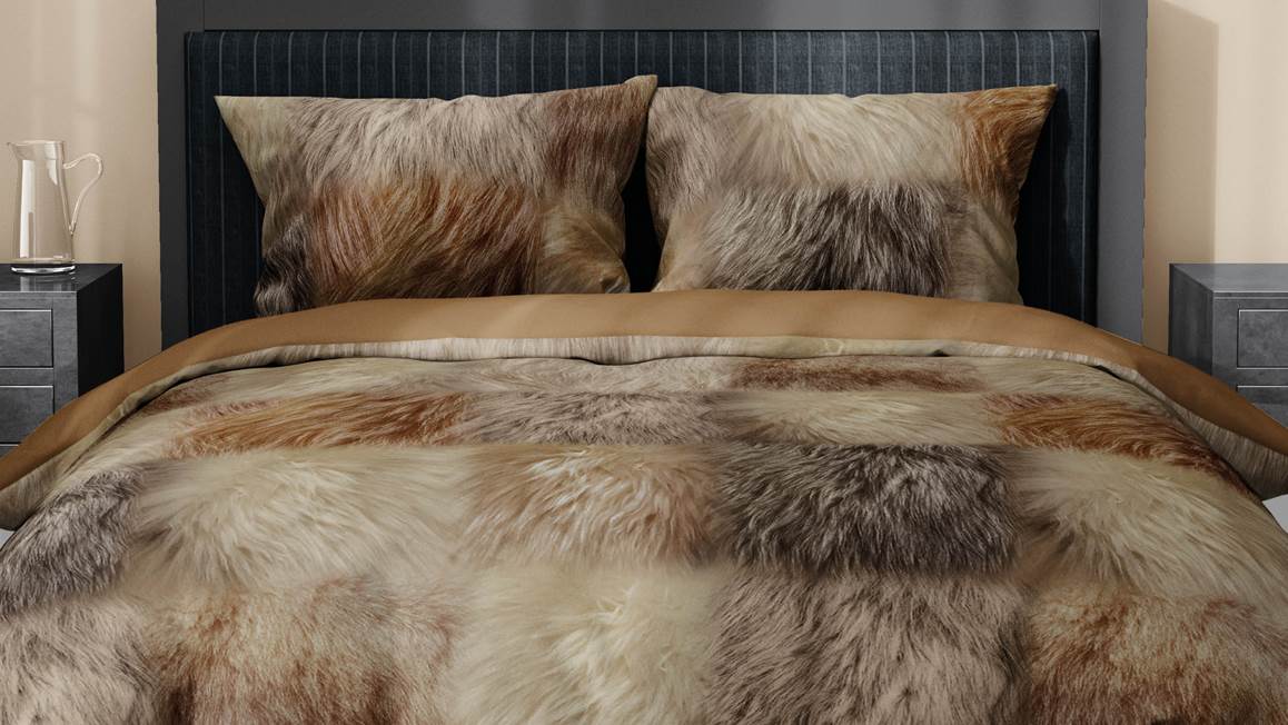 Satin d'Or Fur dekbedovertrek