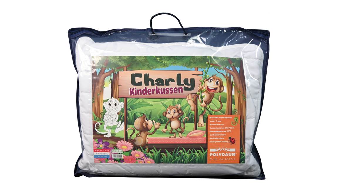 Polydaun Charly synthetisch zacht kinderkussen
