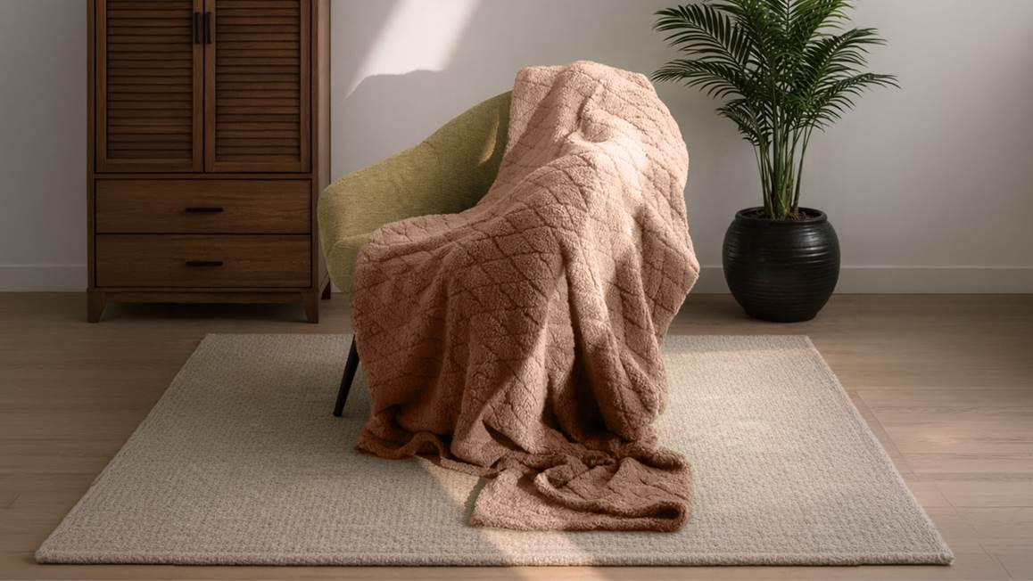 Unique Living Ezra fleece plaid XL