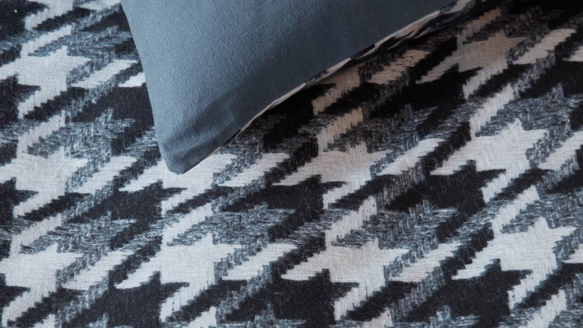 Rivièra Maison Pied de Poule flanel dekbedovertrek