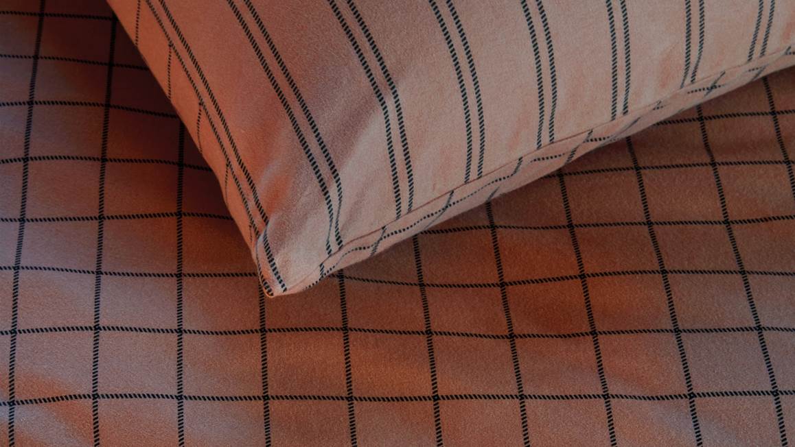 VTWonen Grid flanel dekbedovertrek