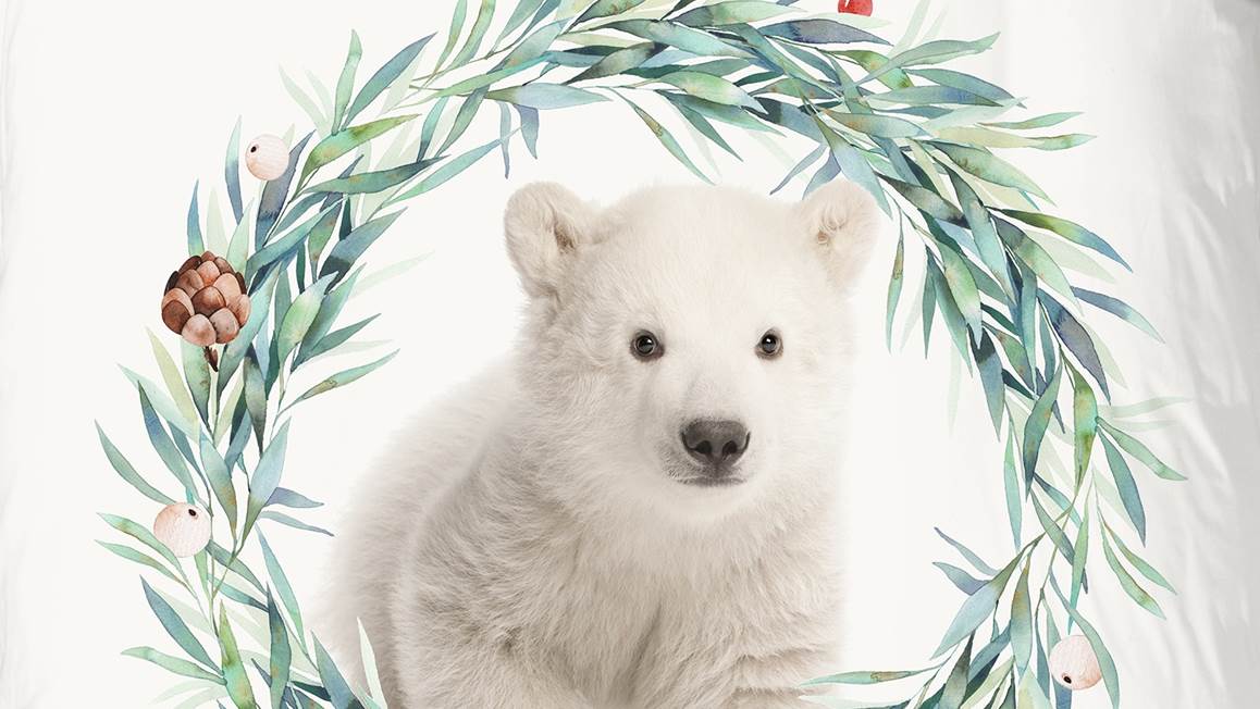 Good Morning Icebear flanel dekbedovertrek