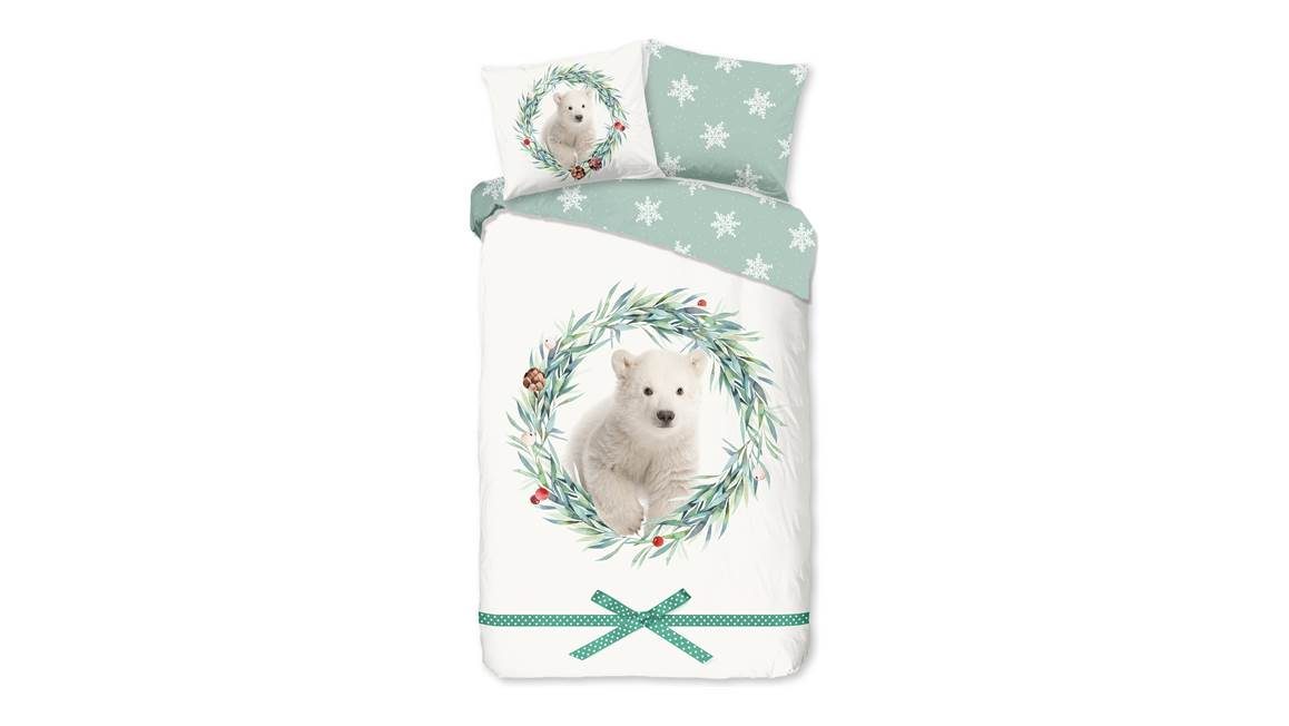 Good Morning Icebear flanel dekbedovertrek