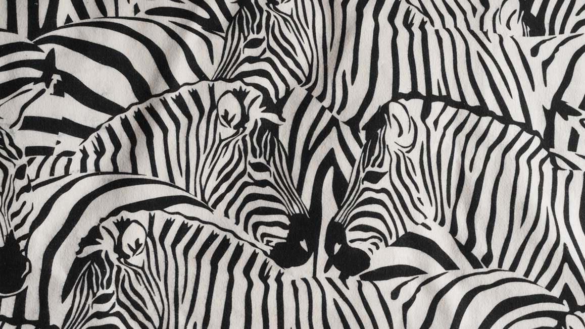 De Witte Lietaer Zebra flanel dekbedovertrek