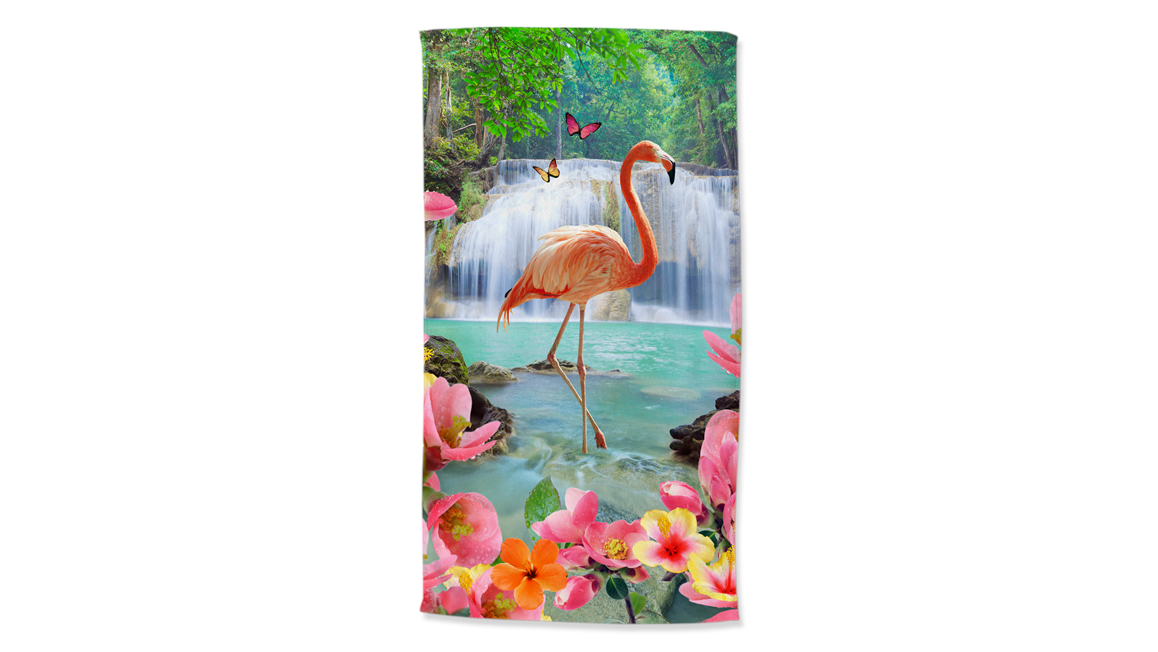 Good Morning Flamingo strandlaken