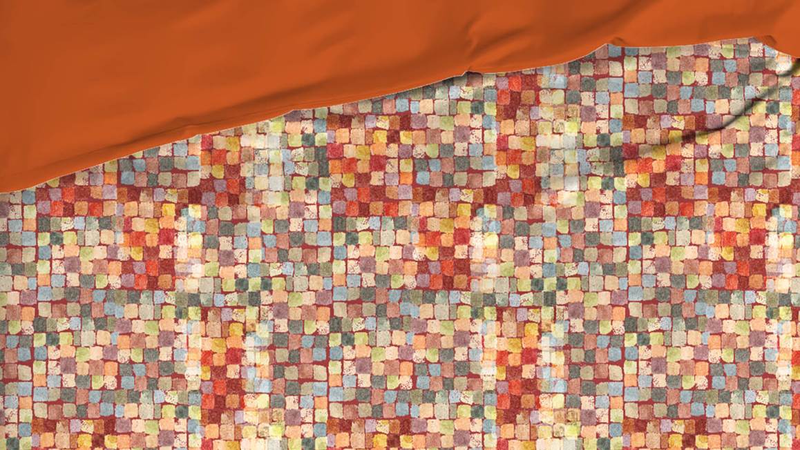 Satin d'Or Mosaic dekbedovertrek