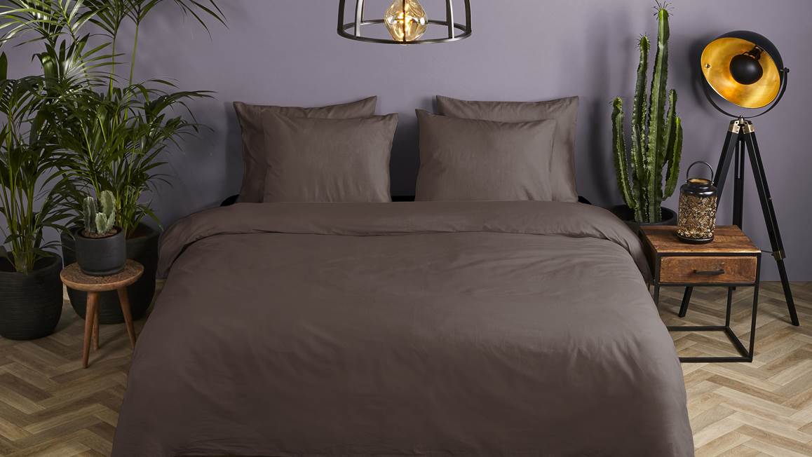 HIP Collection Uni Satin dekbedovertrek