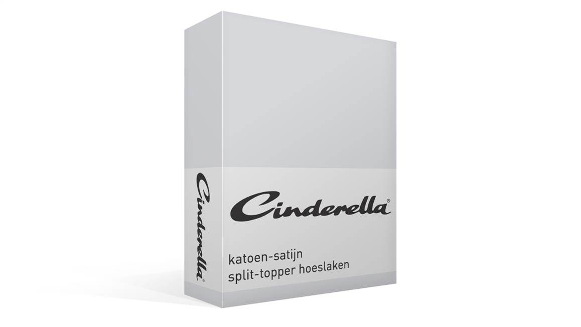 Cinderella katoen-satijn split-topper hoeslaken
