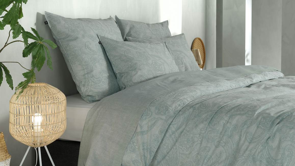 Zohome Paisley di Lino dekbedovertrek