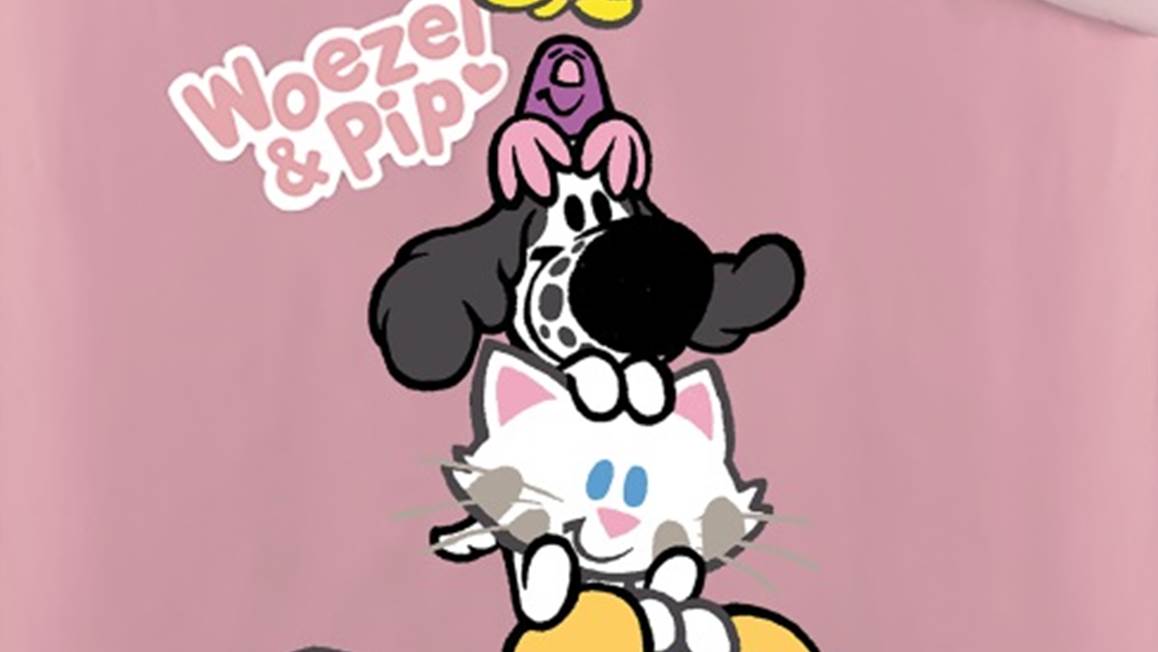 Woezel en Pip dekbedovertrek