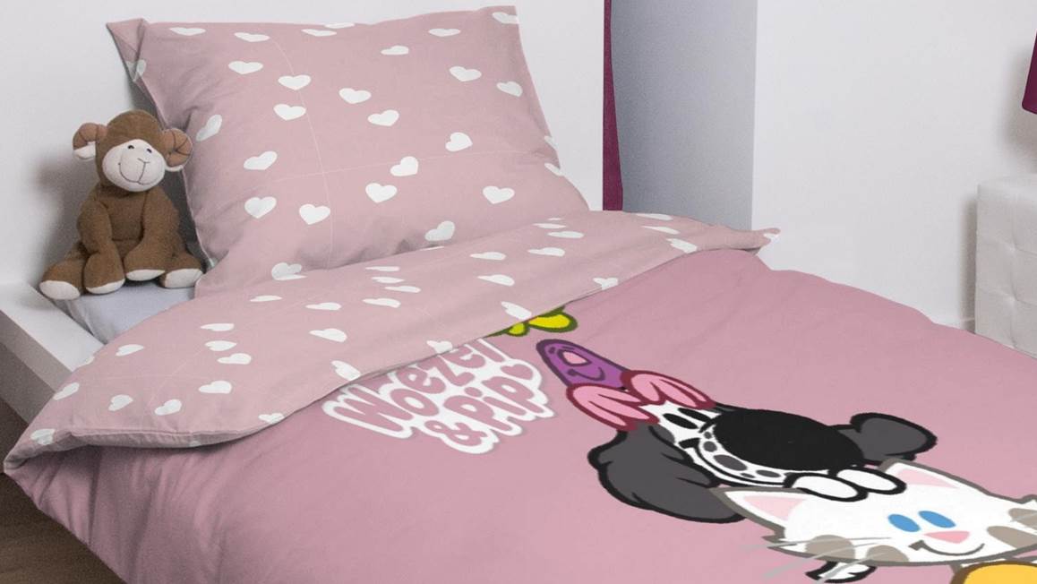 Woezel en Pip dekbedovertrek