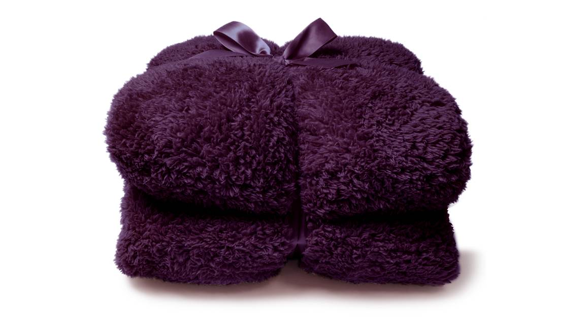 Unique Living Teddy fleece plaid