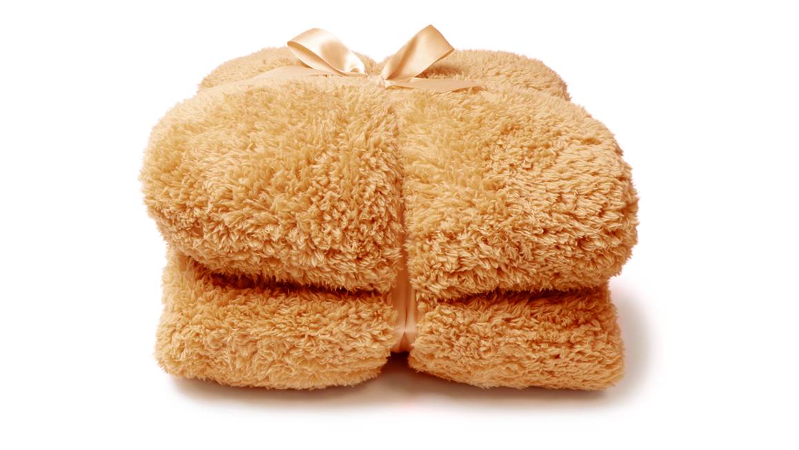 Unique Living Teddy fleece plaid