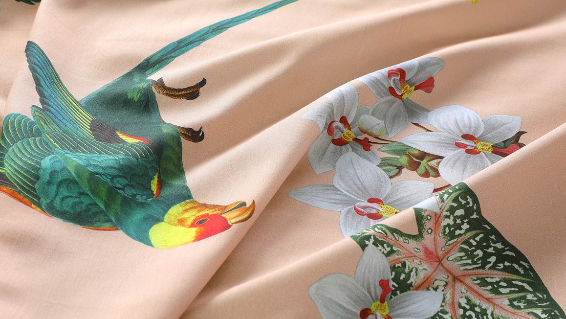 Papillon Parrot dekbedovertrek