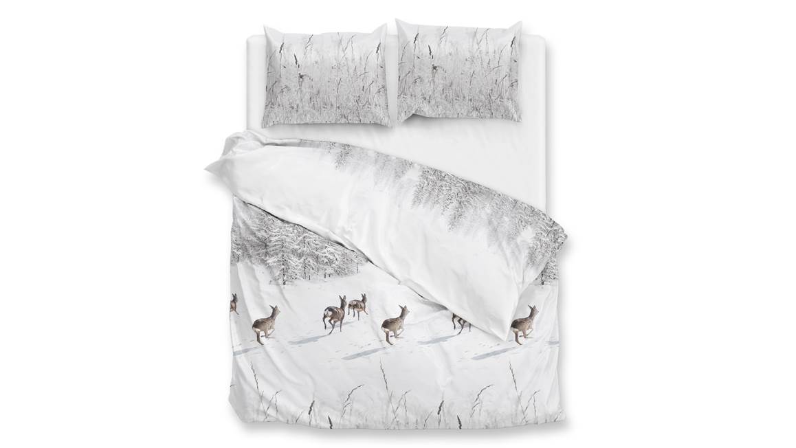 Zohome Snowy flanel dekbedovertrek