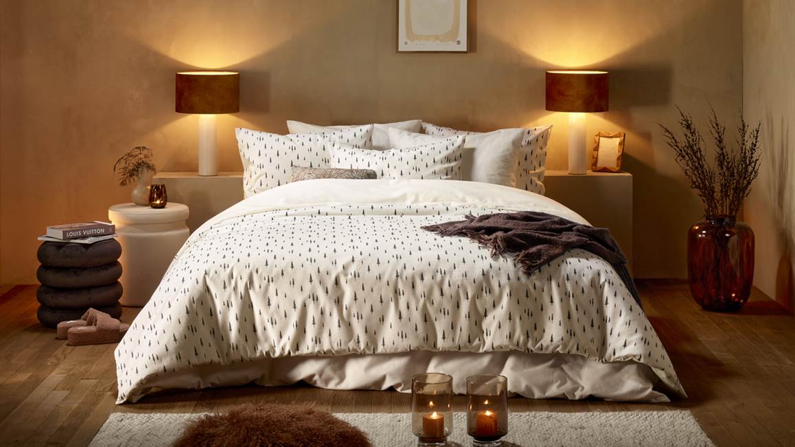 De Witte Lietaer Dentree flanel dekbedovertrek