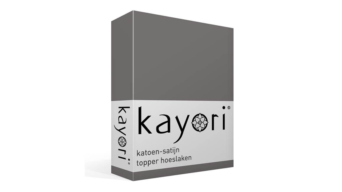 Kayori Edo katoen-satijn topper hoeslaken