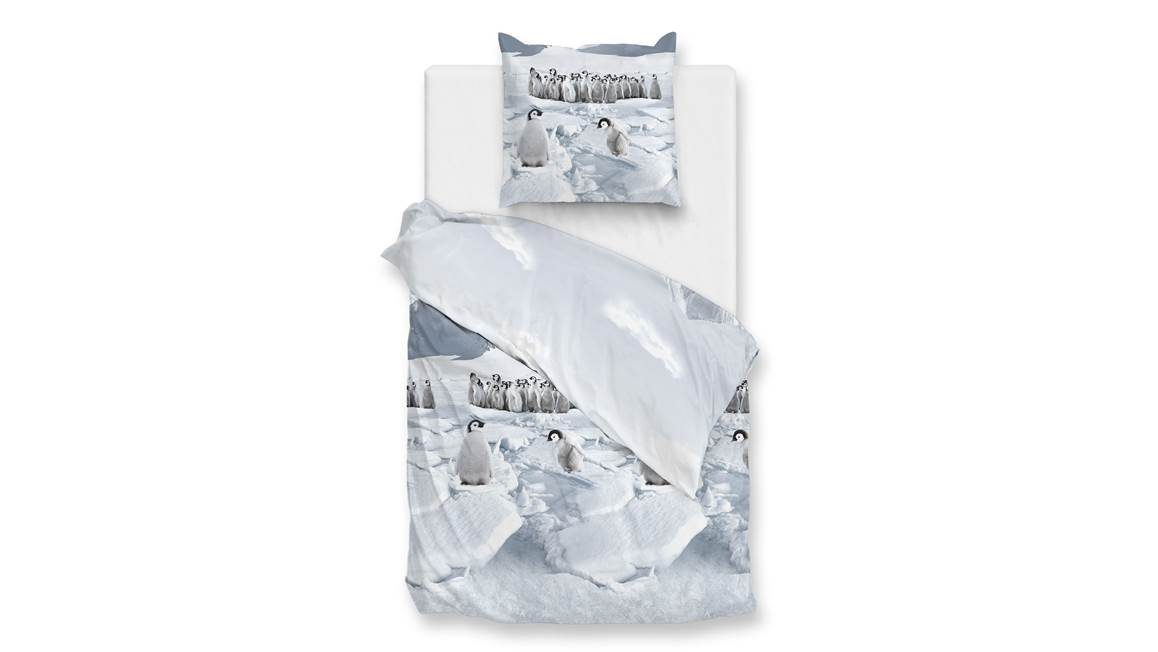 Zohome Pinguini flanel dekbedovertrek