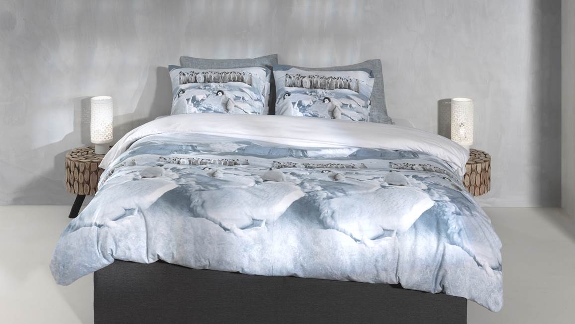 Zohome Pinguini flanel dekbedovertrek