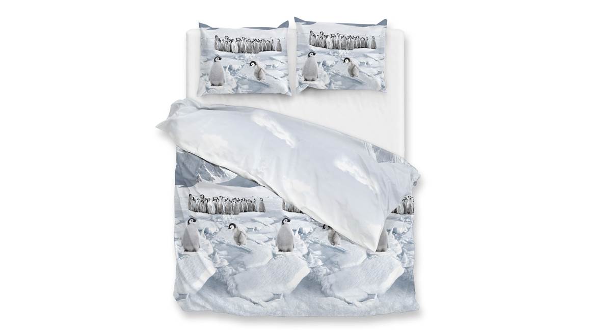 Zohome Pinguini flanel dekbedovertrek
