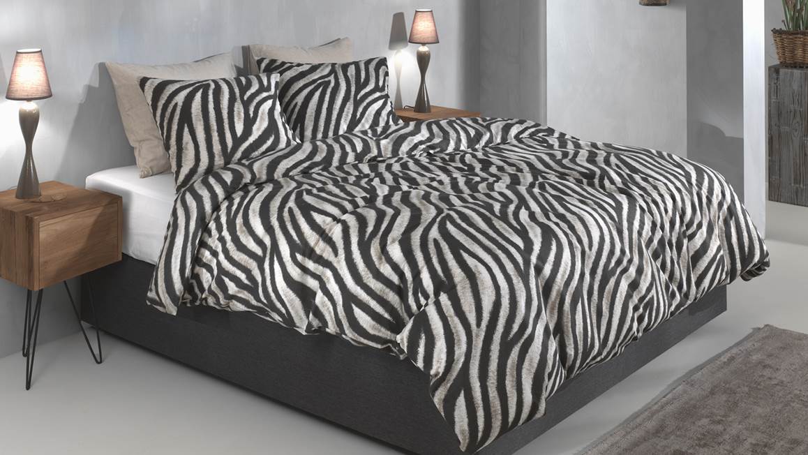 Zohome Zebrato flanel dekbedovertrek