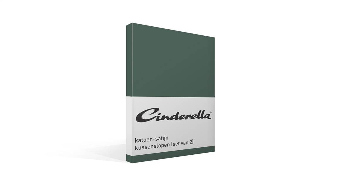 Cinderella katoen-satijn kussenslopen (set van 2)