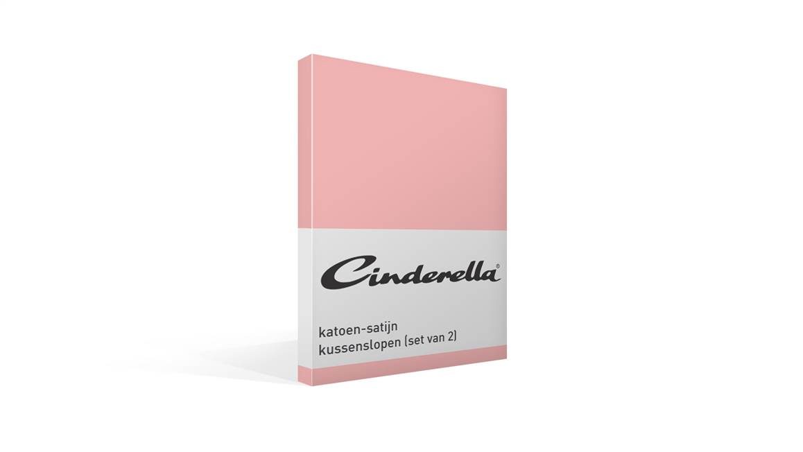 Cinderella katoen-satijn kussenslopen (set van 2)