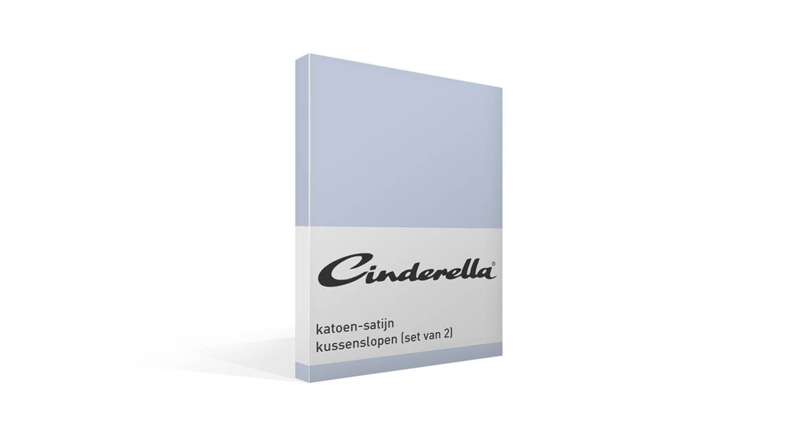 Cinderella katoen-satijn kussenslopen (set van 2)