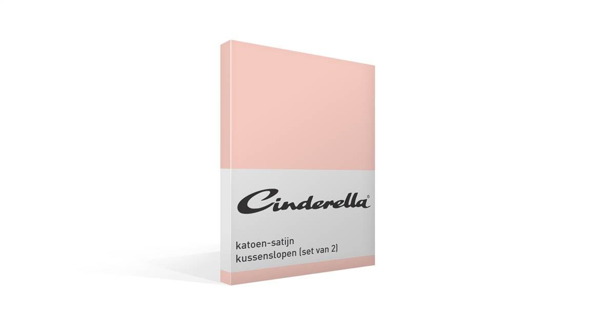 Cinderella katoen-satijn kussenslopen (set van 2)