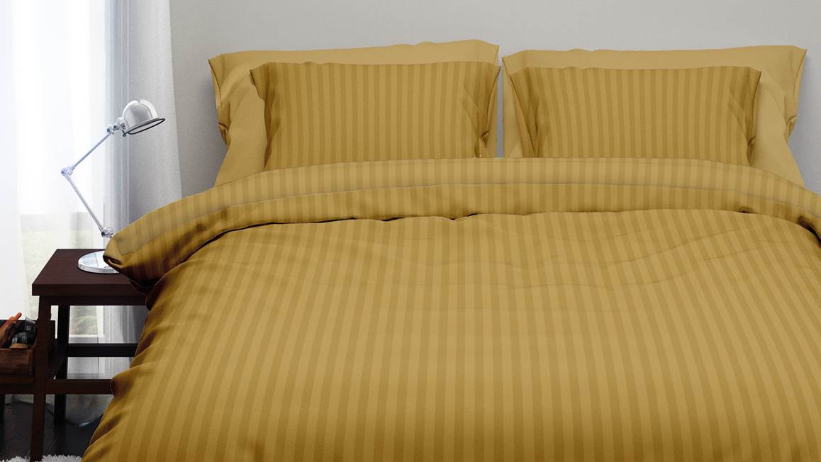 Satin d'Or Satijnstreep dekbedovertrek