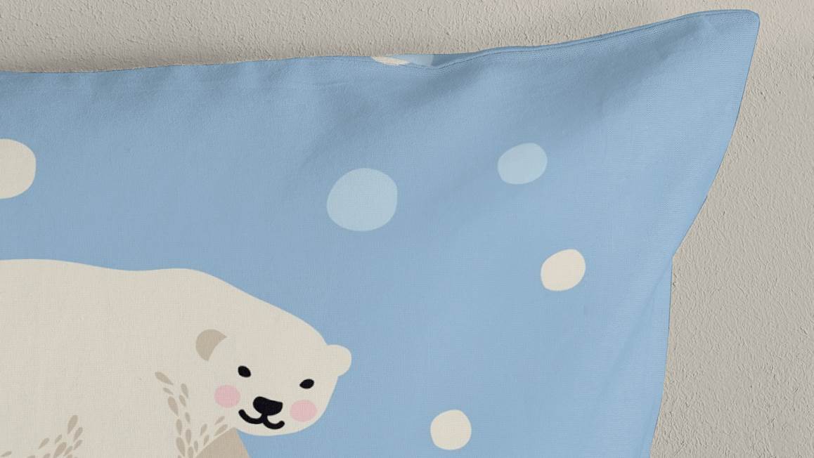 Good Morning Polar Bear flanel dekbedovertrek