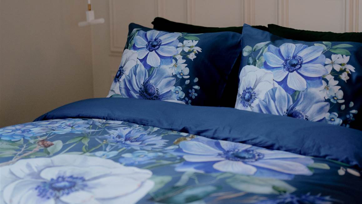 Snoozing Blue Garden dekbedovertrek