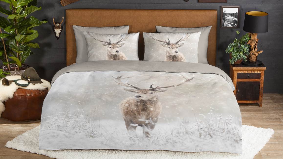 Good Morning Snowydeer flanel dekbedovertrek