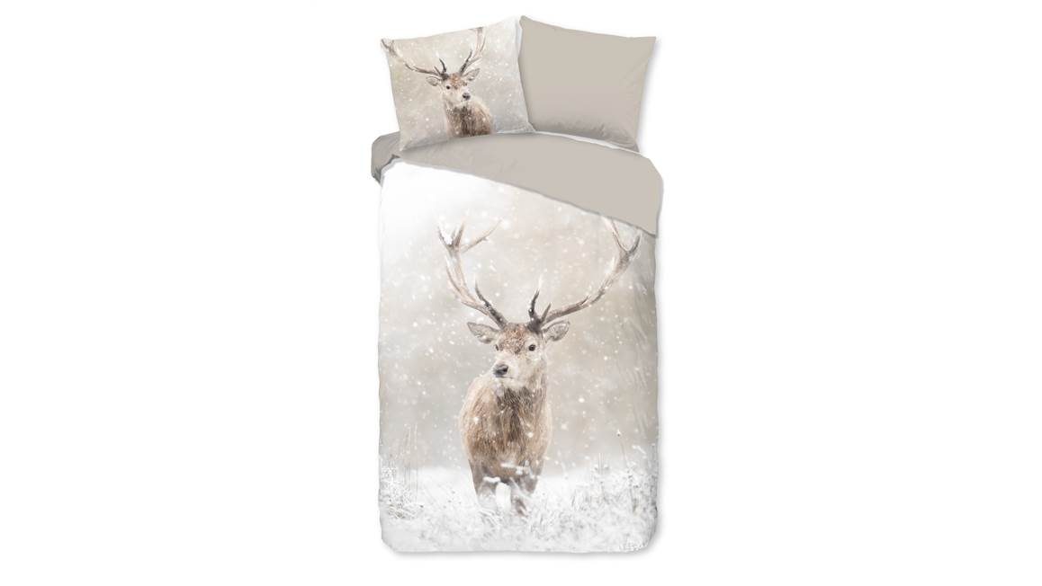 Good Morning Snowydeer flanel dekbedovertrek