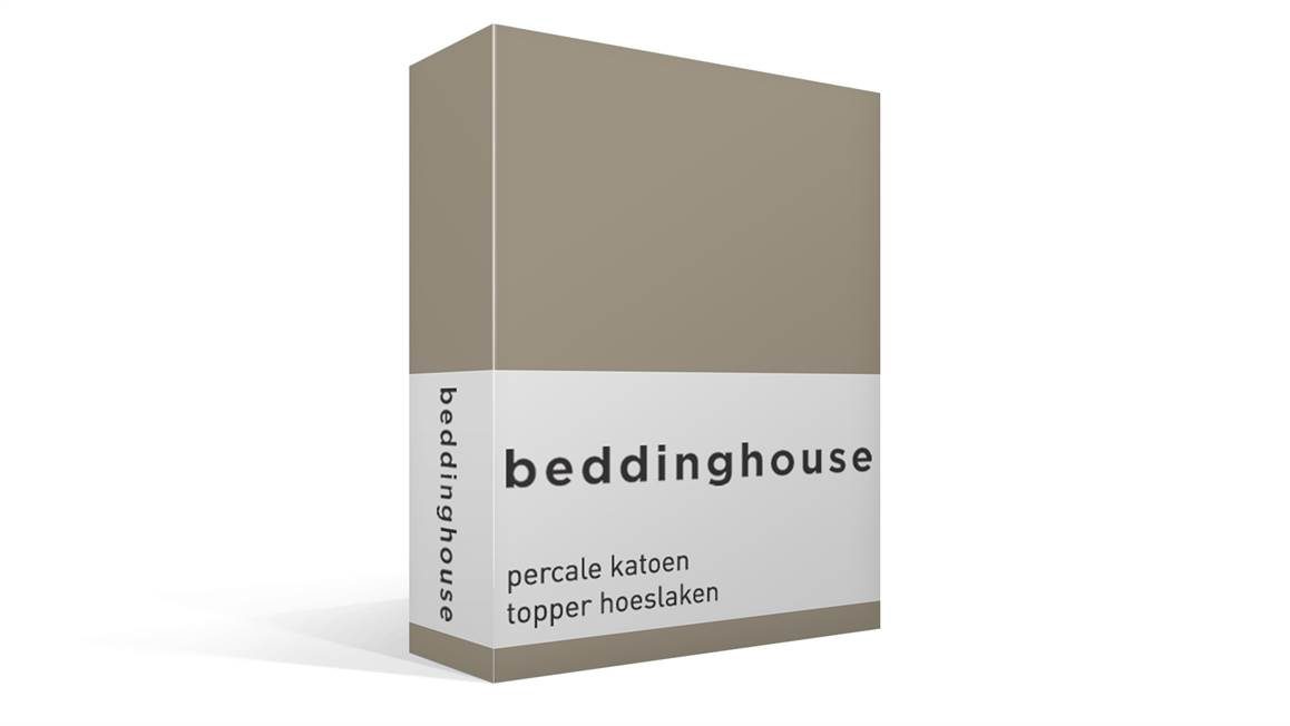Beddinghouse percale katoen topper hoeslaken