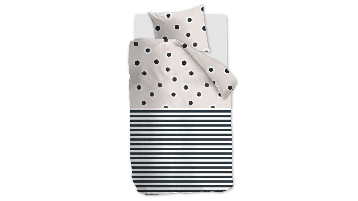 VTWonen Stripe and Eye dekbedovertrek
