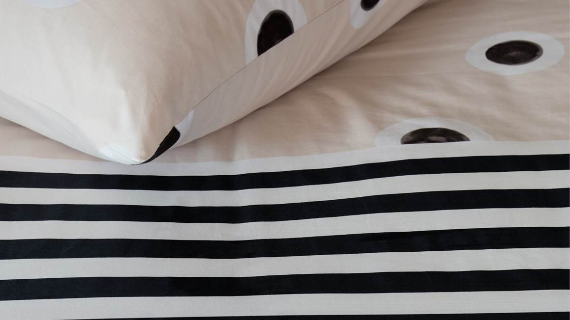 VTWonen Stripe and Eye dekbedovertrek