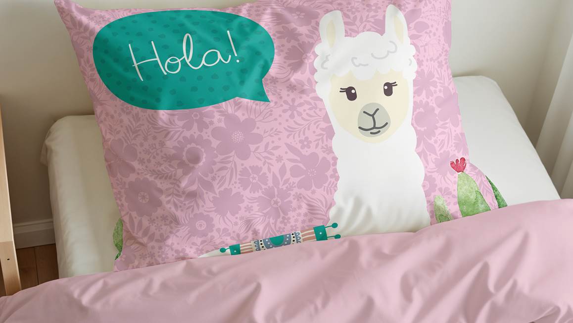 Little Monster Hola Lama dekbedovertrek