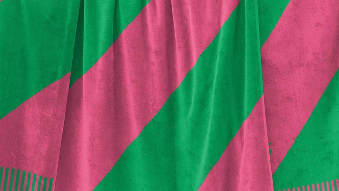 Seahorse Colorblock Stripe strandlaken