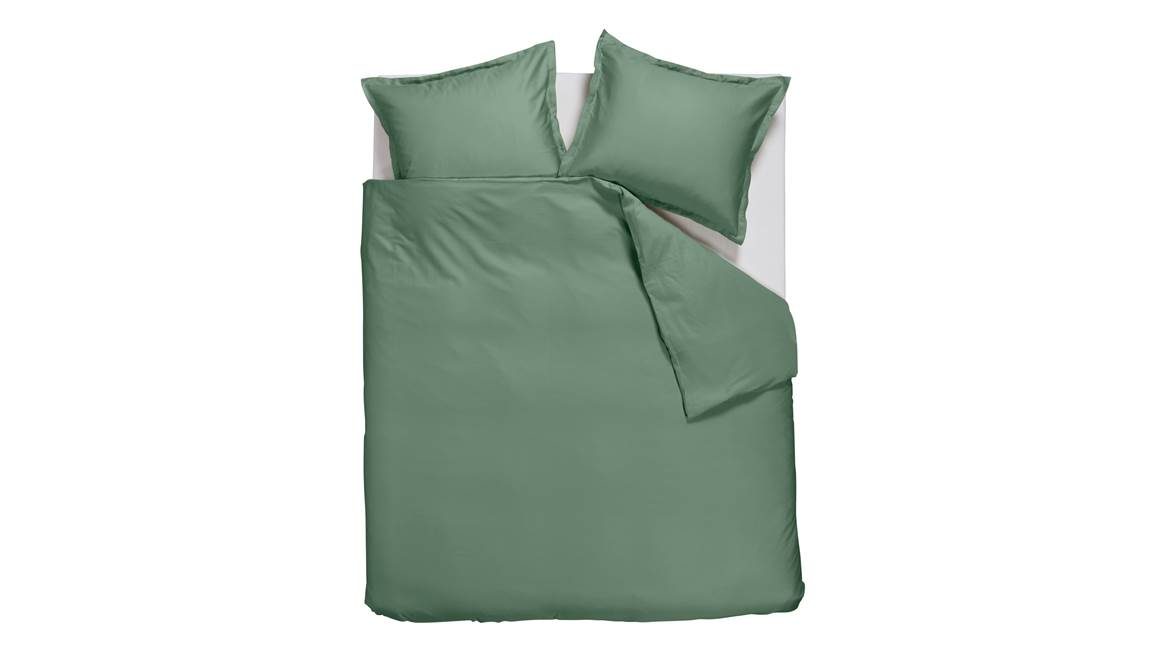 Snoozing Satin Uni dekbedovertrek