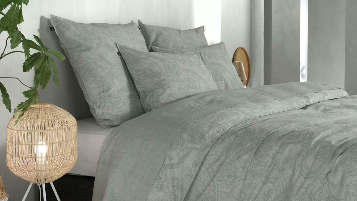 Zohome Paisley di Lino dekbedovertrek